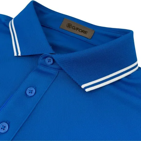 NEW G/FORE Men's Tux Performance Pique Polo Shirt Lisbon Blue XL